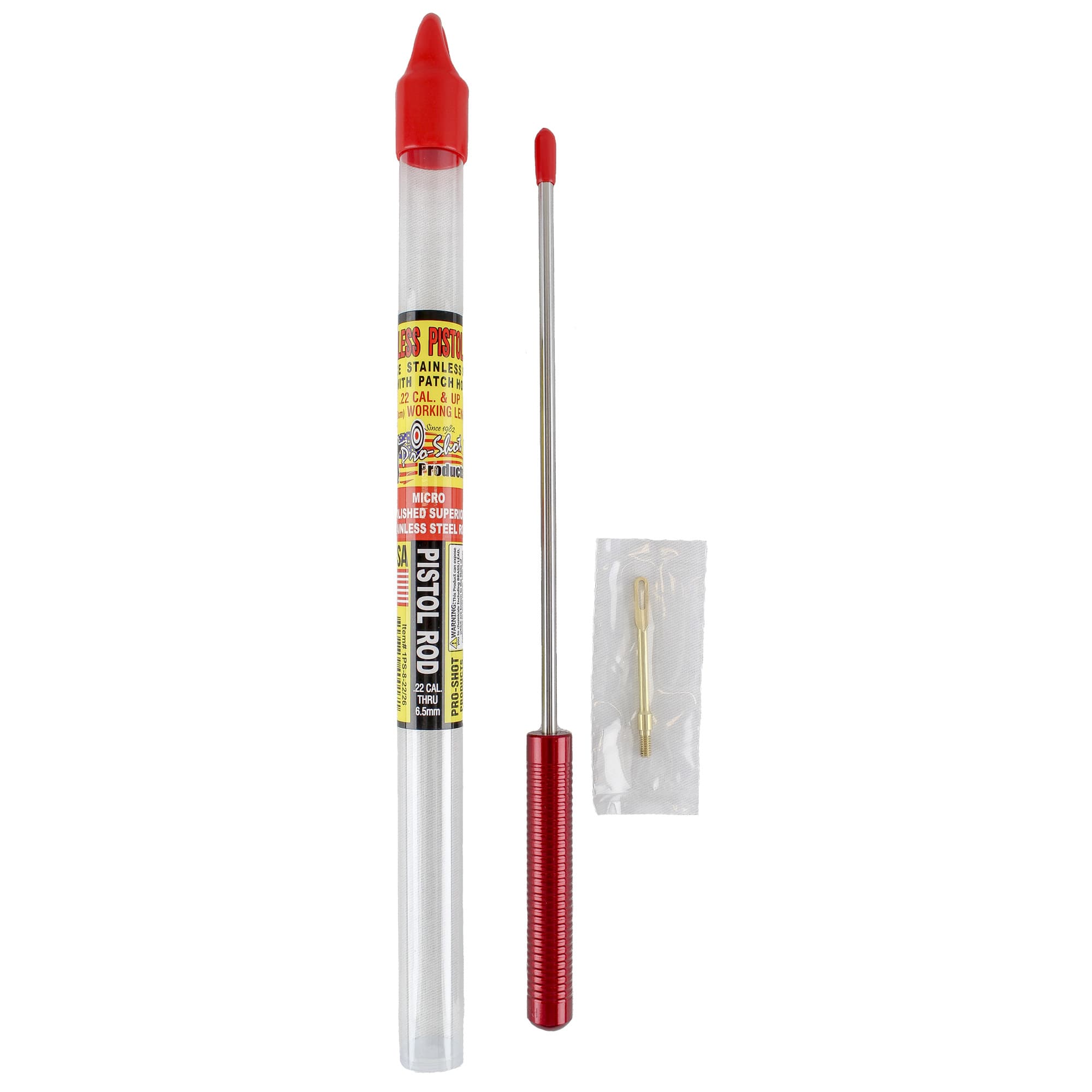 PRO-SHOT 1 PC CLNG ROD 8" 22CAL & UP