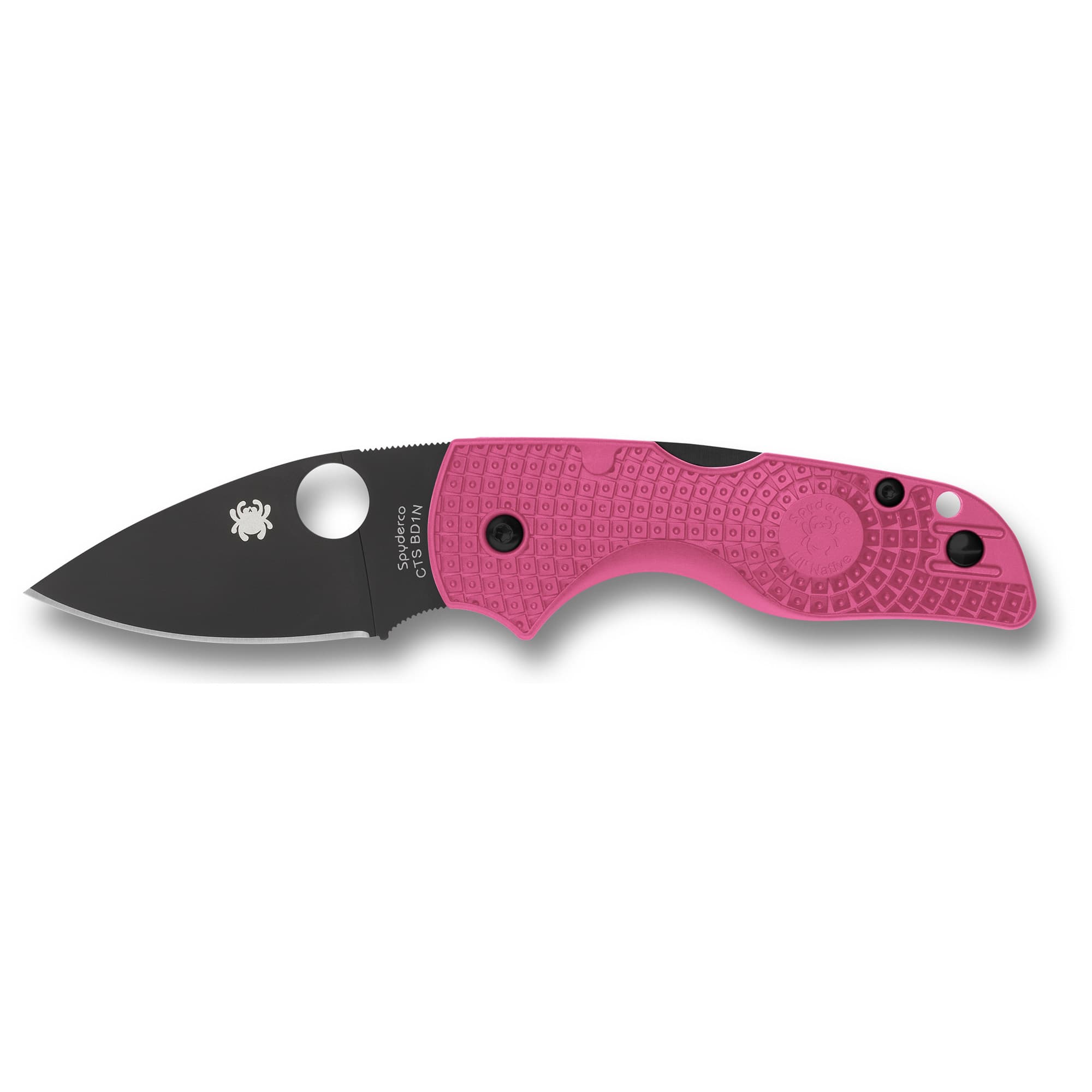 SPYDERCO LIL NATIVE LW 2.42" PNK/BLK