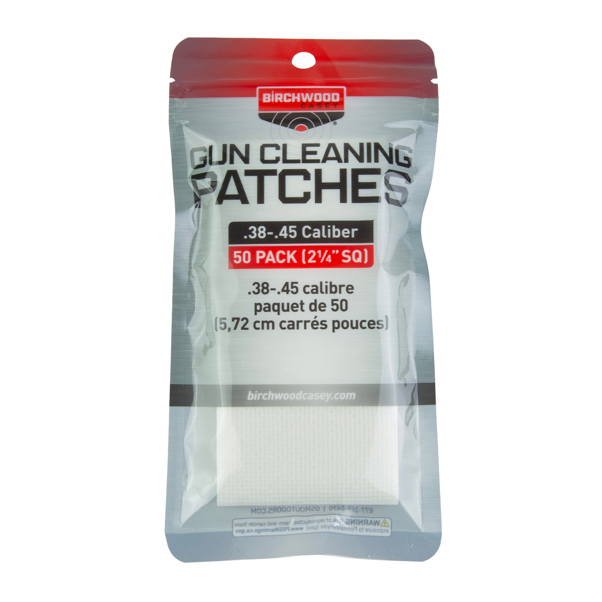 B/C PATCH 2-1/4 SQ 38-45CAL 50PK