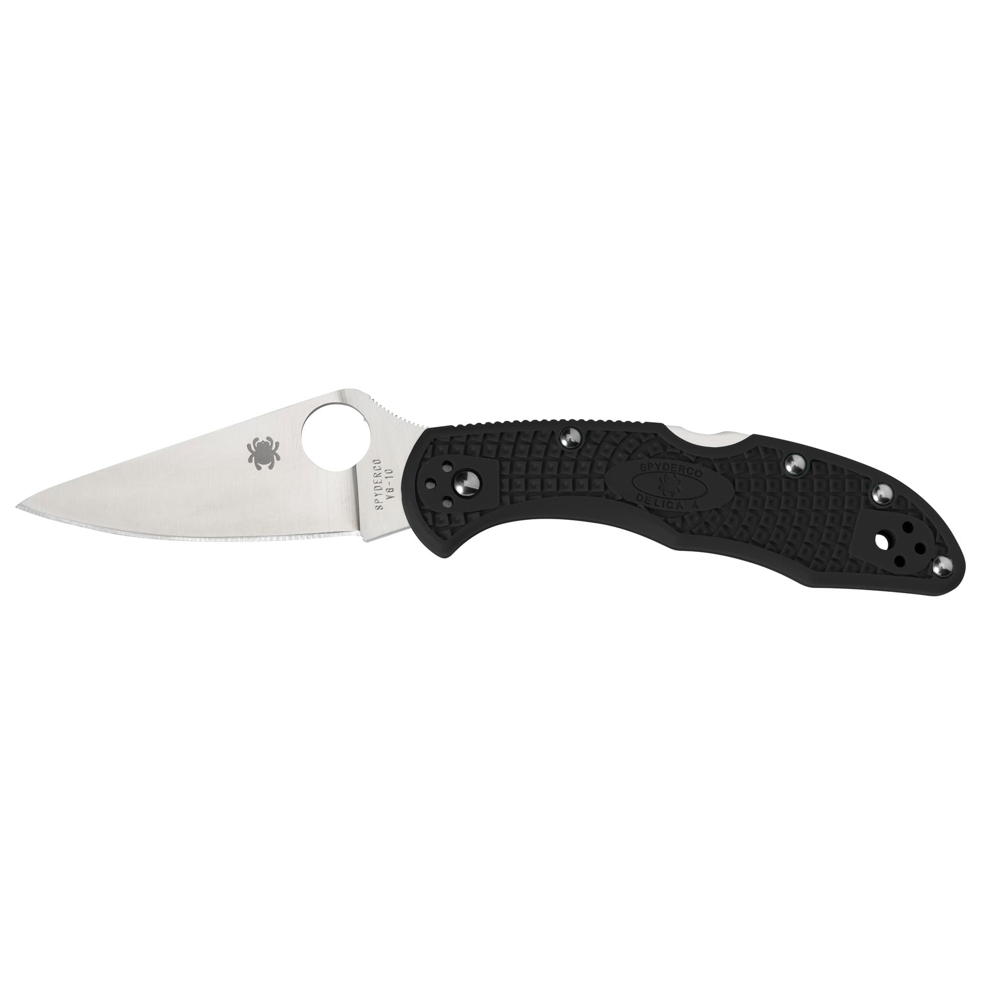 SPYDERCO DELICA4 BLK FFG PLAINEDGE