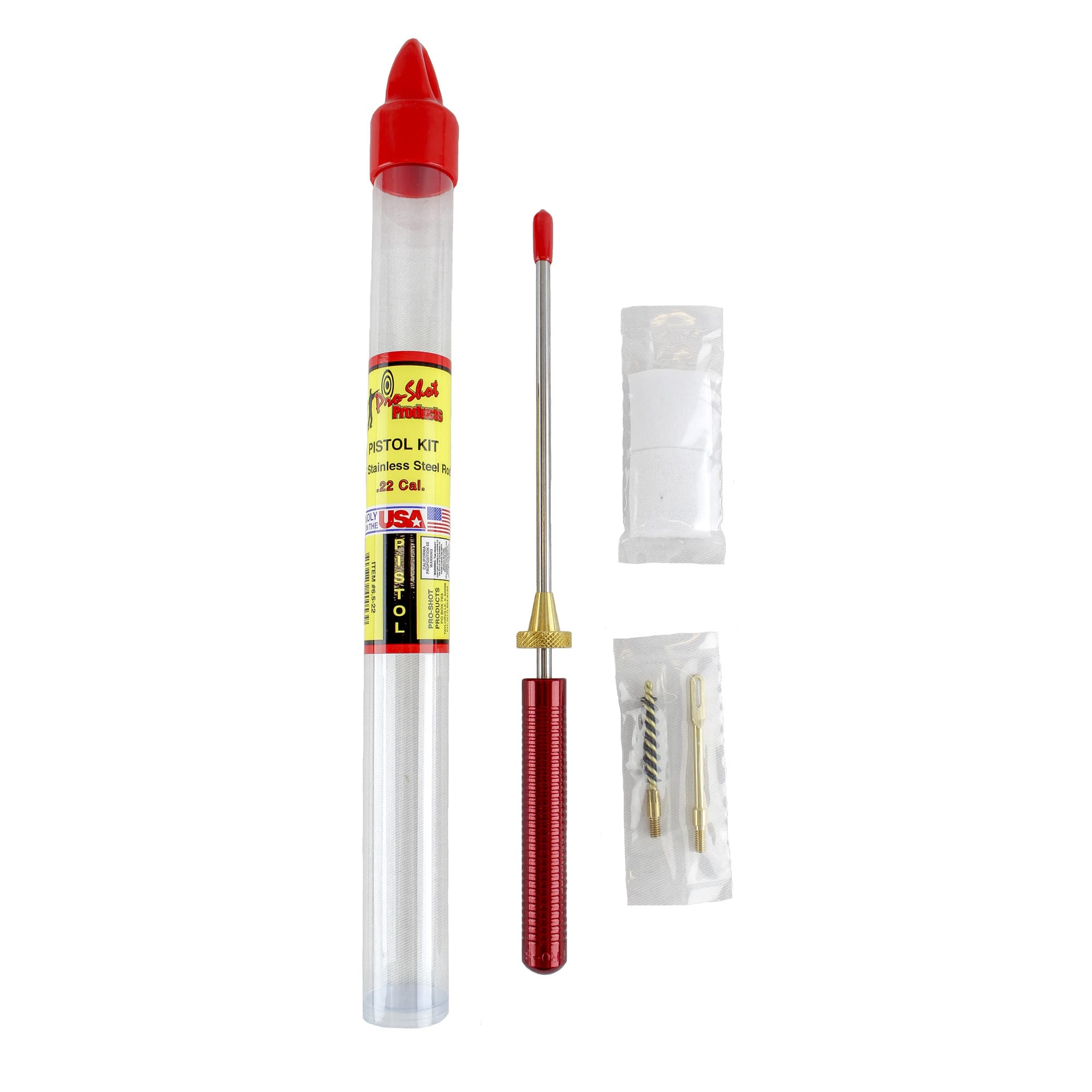 PRO-SHOT PISTOL CLNG KIT .22CAL 6.5"