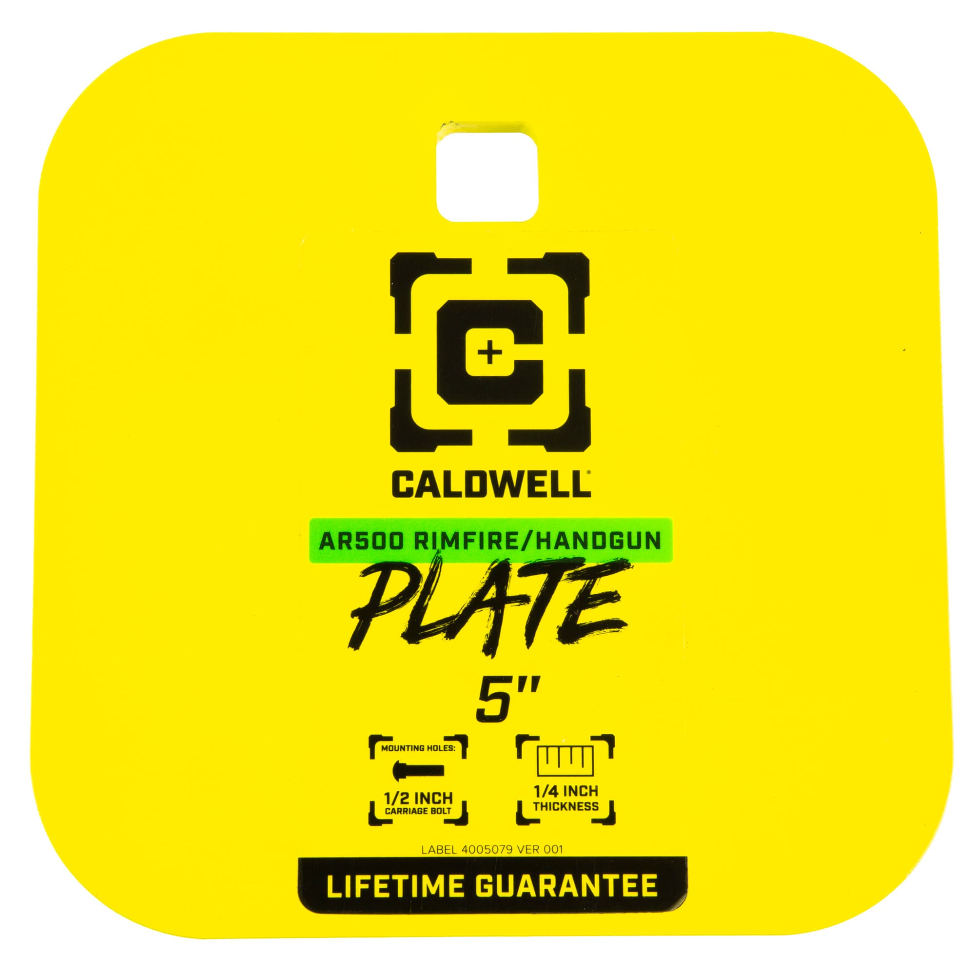 CALDWELL AR500 1/4" RF/HG 5" GONG