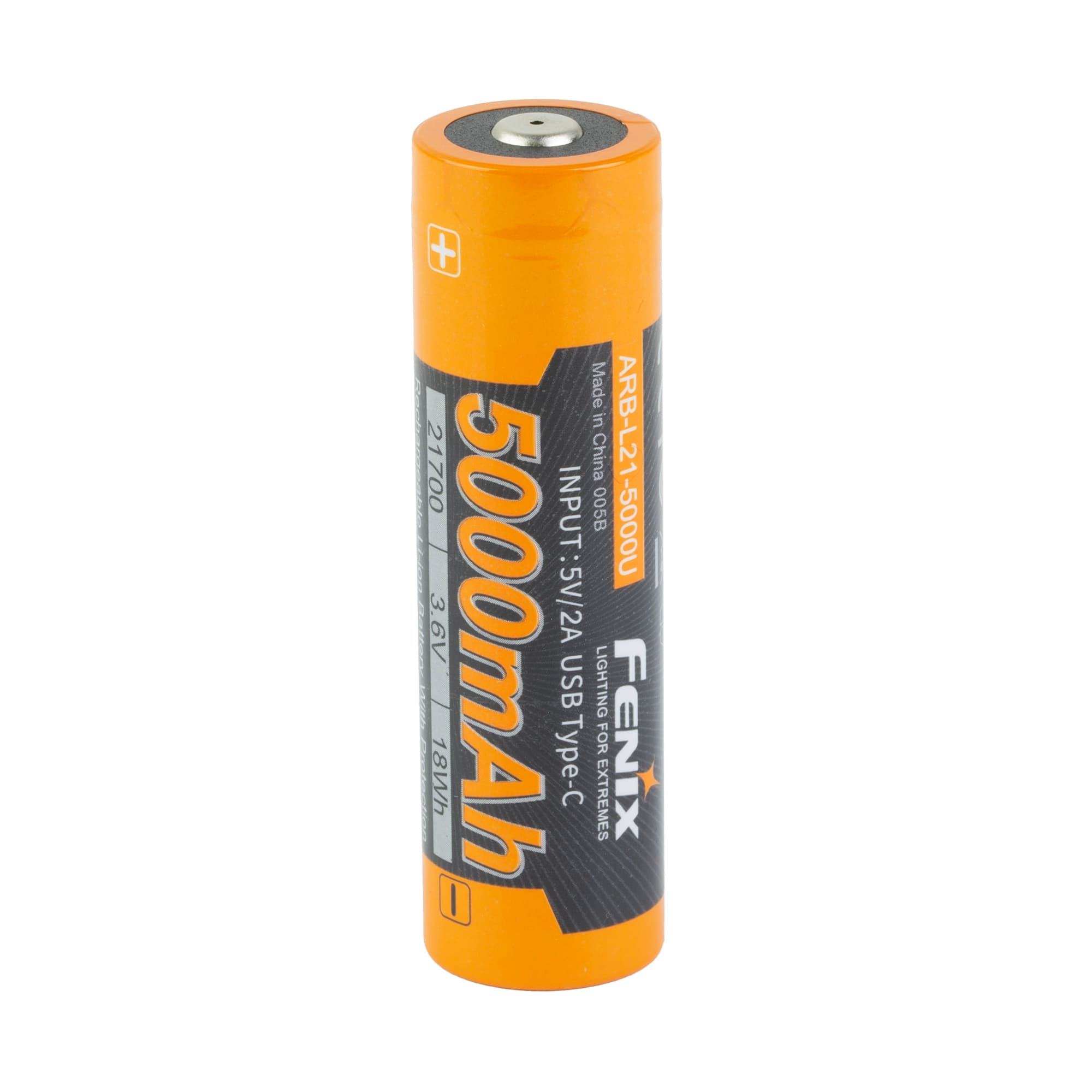 FENIX 5000MAH USBC 21700 RCHRGBL BAT