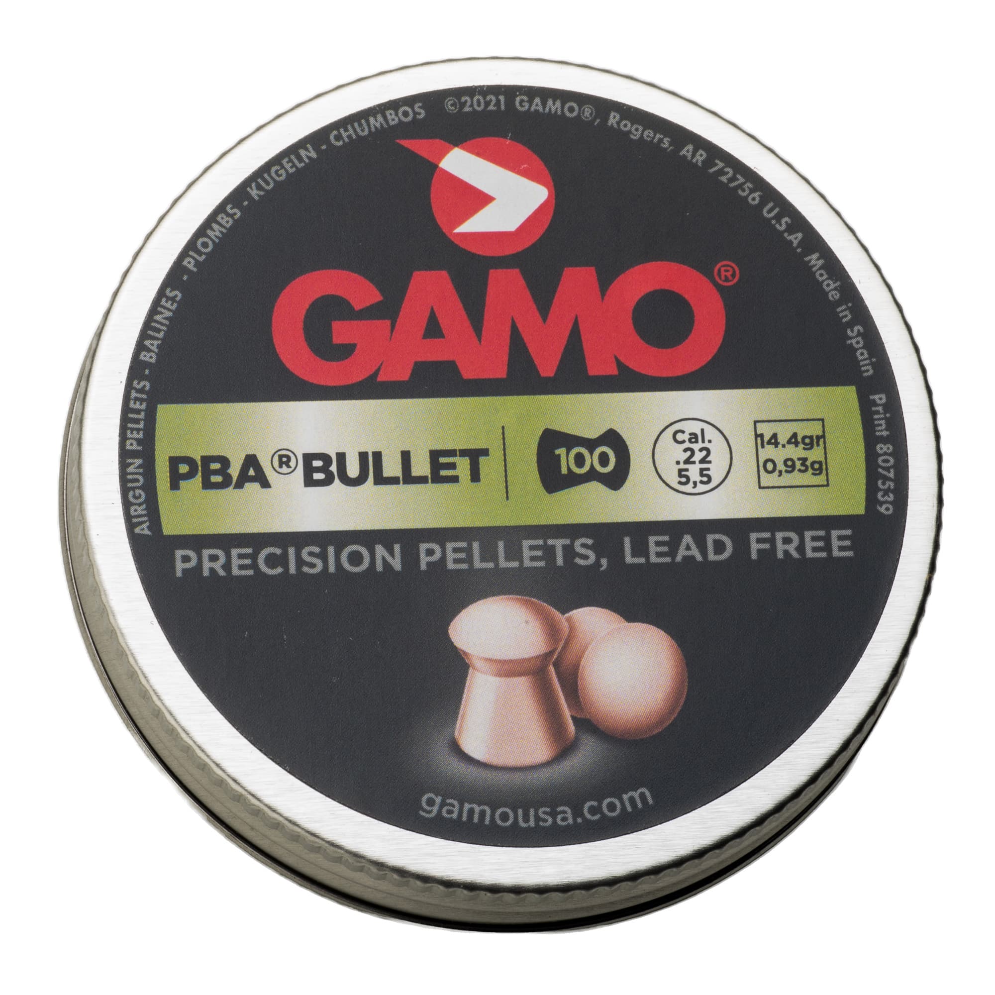 GAMO PBA BULLET PELLETS .22 100CT