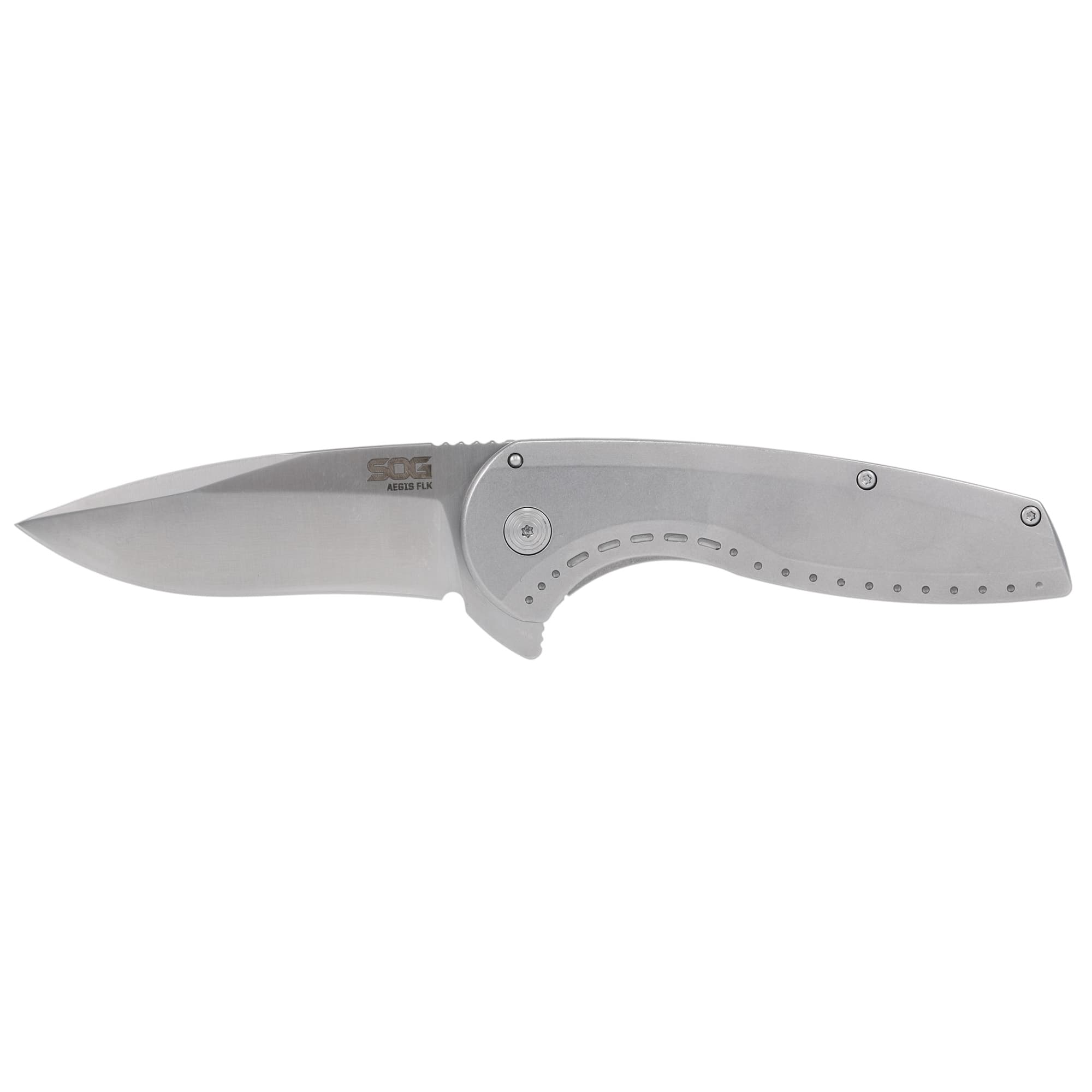SOG AEGIS FLK 3.25" DROP PT SLV