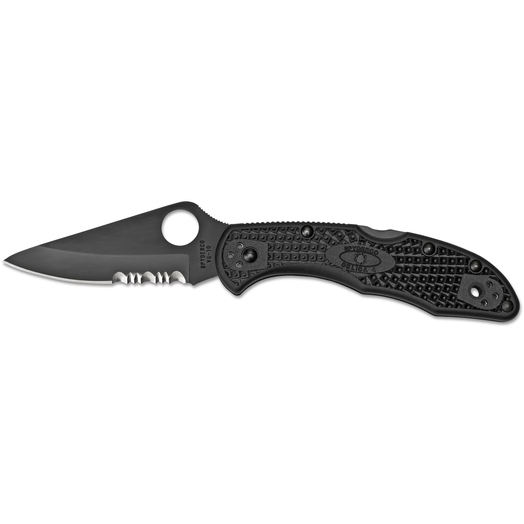 SPYDERCO DELICA4 COMBO BLADE BLK