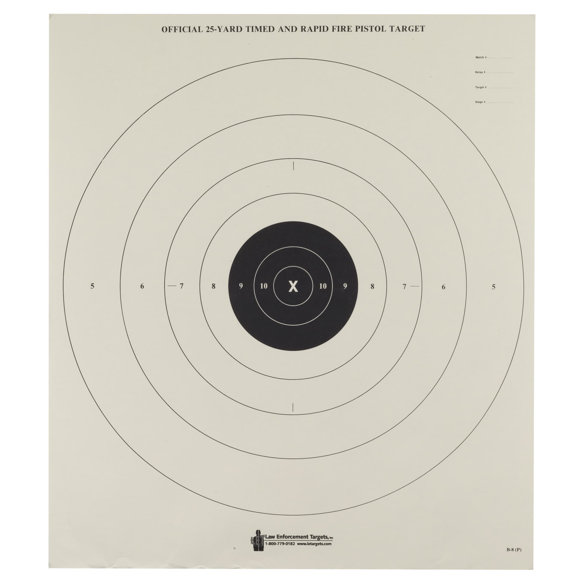 ACTION TGT BULLSEYE PAPER 100PK