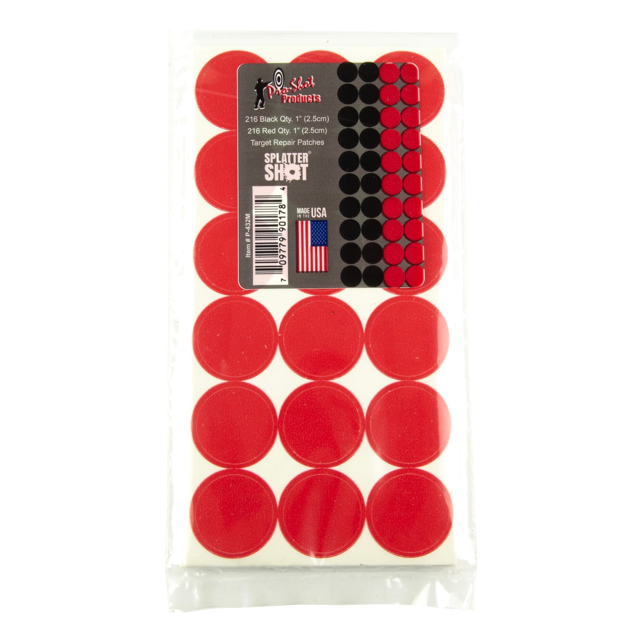 PROSHOT 1" BLK/RED REPAIR PSTRS 216