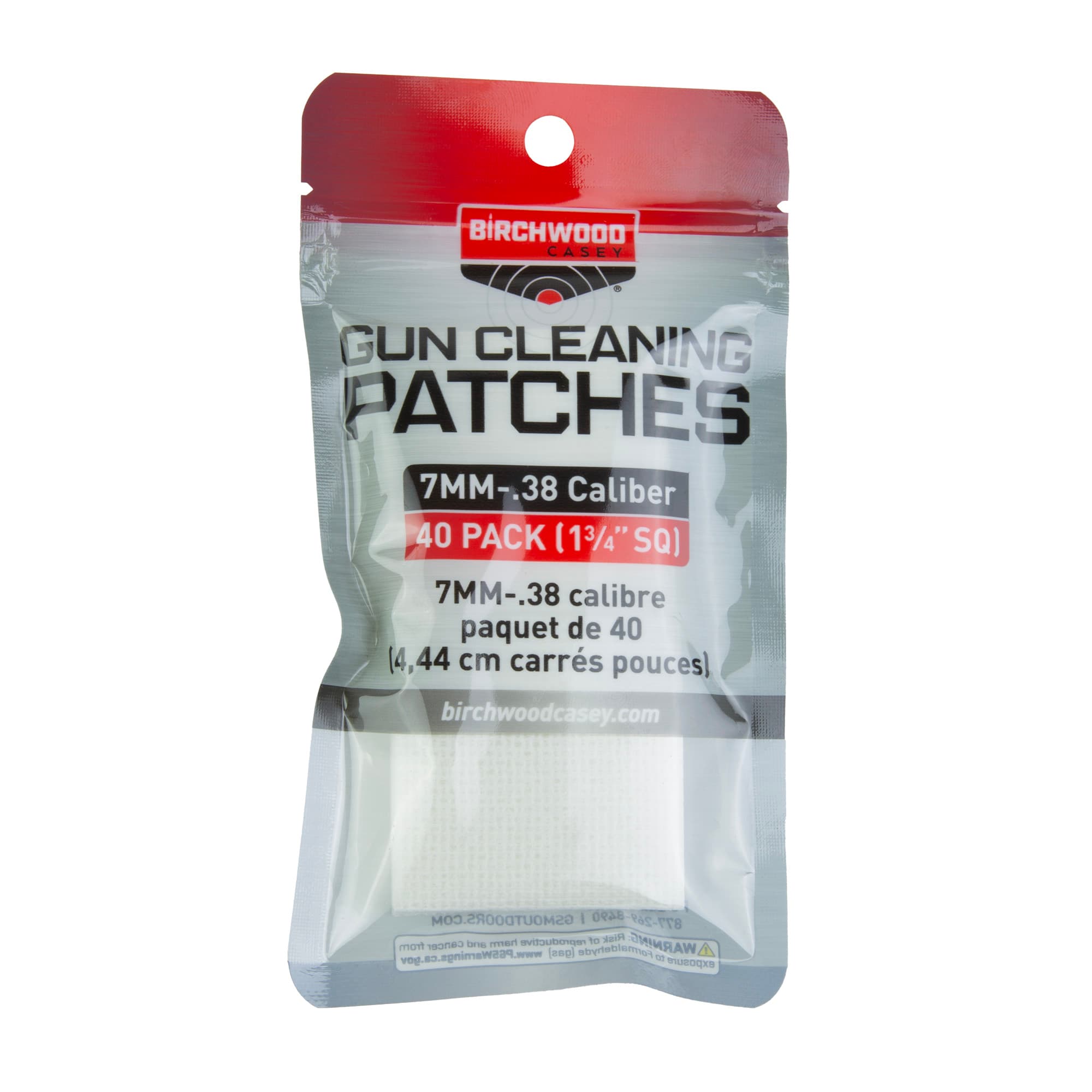 B/C PATCH 1-3/4 SQ 7MM-38CAL 40PK
