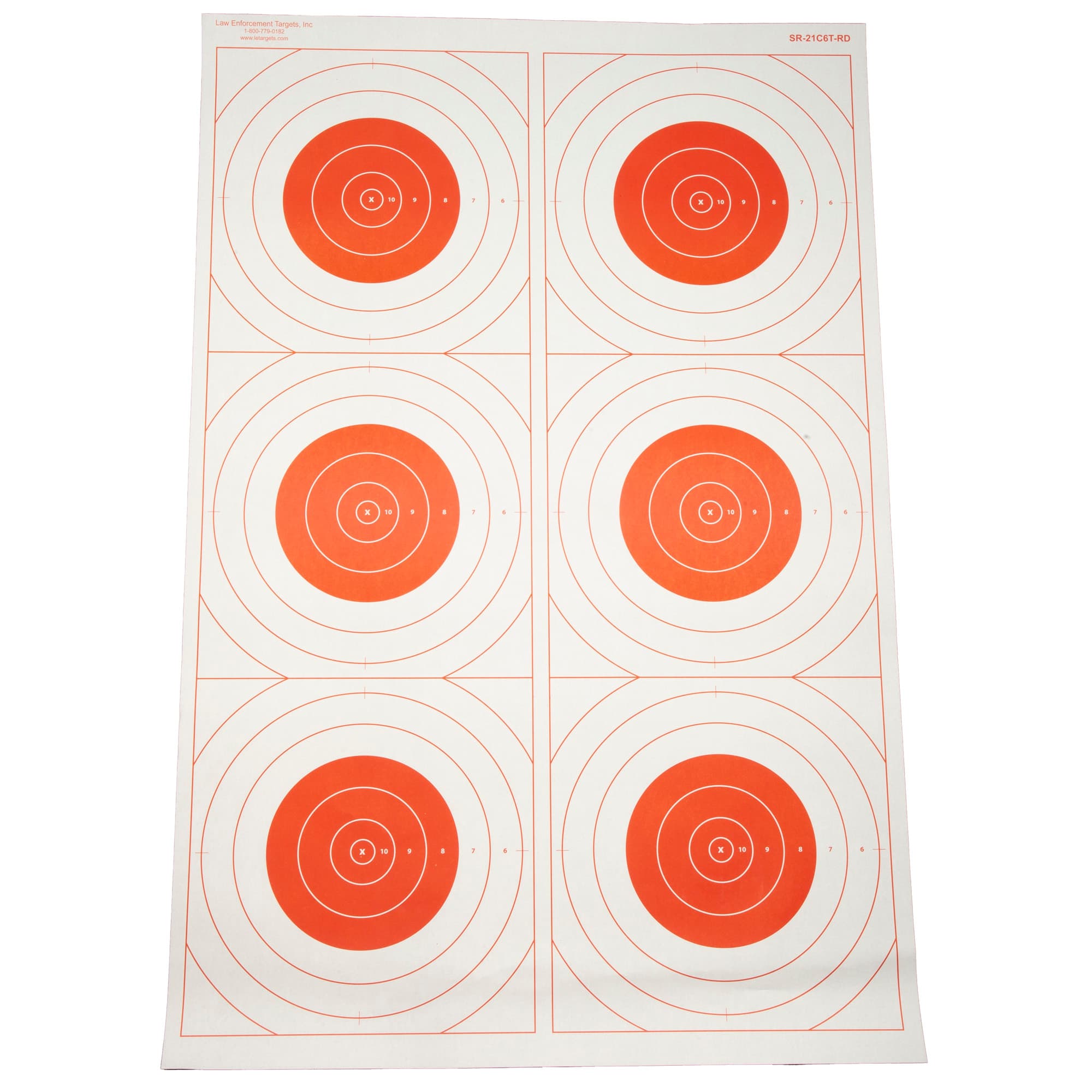 ACTION TGT BLSEYE MILI RED 100PK